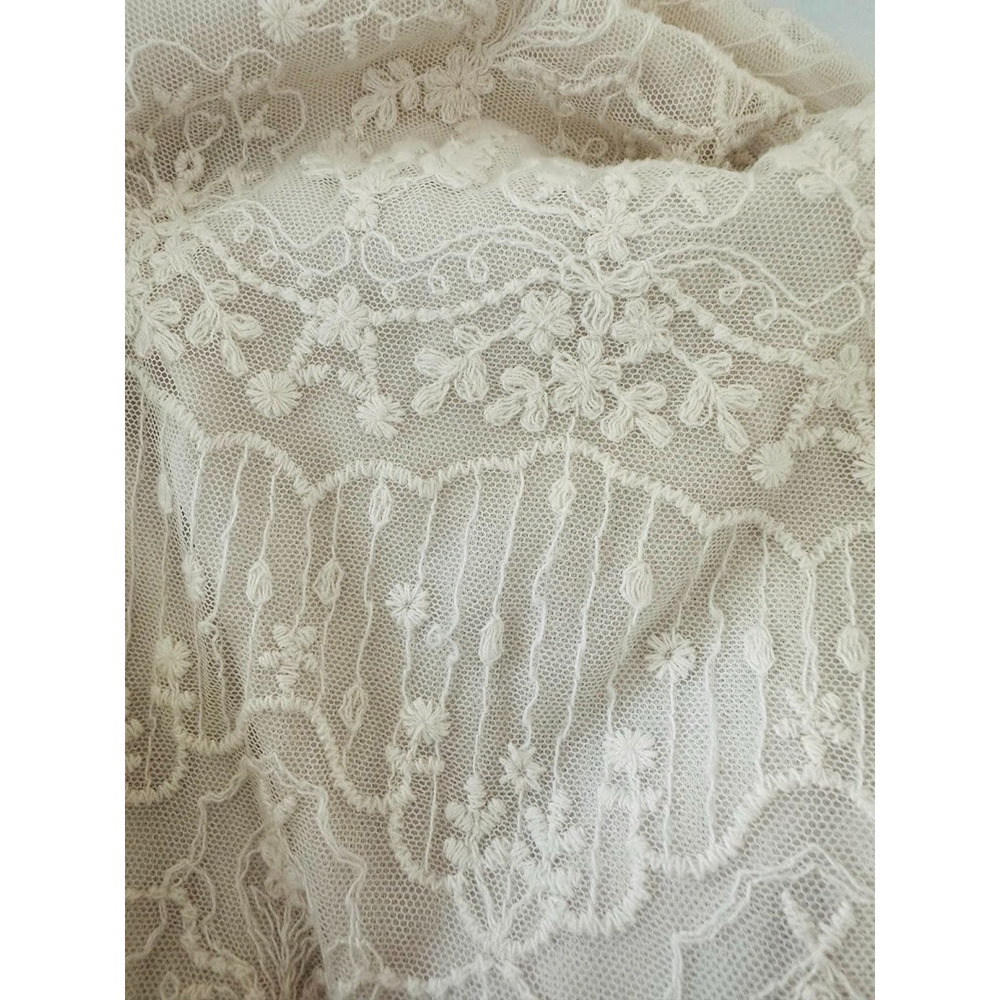 Zara Cream Lace Midi Slip Dress Size L Romantic Fairy Feminine Boho Wedding - Picture 8 of 11